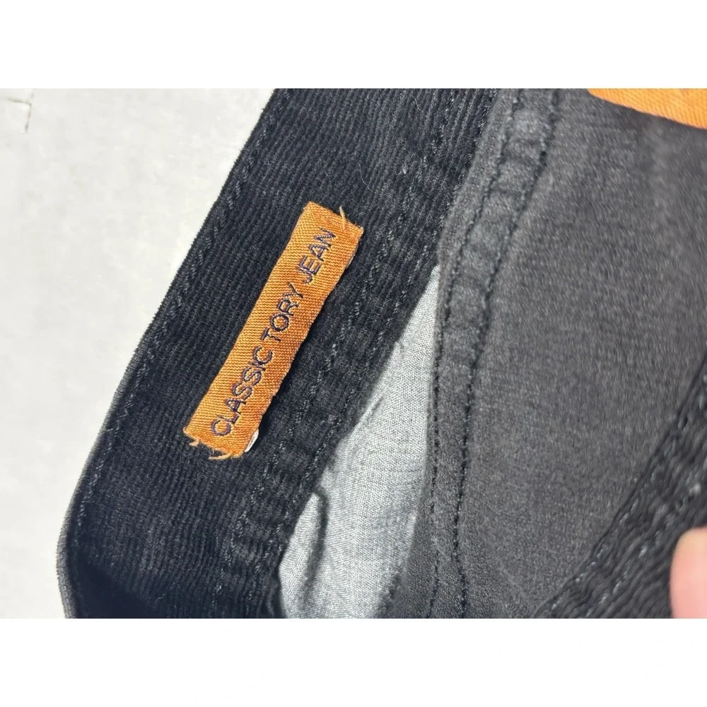 Tory‎ Burch Classic Tory Jean Black Corduroy Bootcut Womens 27 Stretch